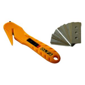 Cutter ouvre-cartons + 10 lames <h5>338-339</h5>