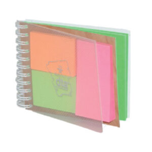 Bloc spirales - 50 feuilles fluo repositionnables 20 feuillets fluo <h5>1122</h5>